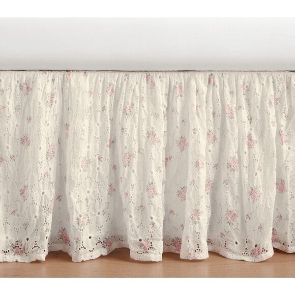 Pottery Barn Kids Other - Pottery Barn Kids Love Shack Fancy Eyelet Crib Skirt NWT